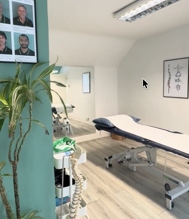 A treatment room at the Osteopath West clinic